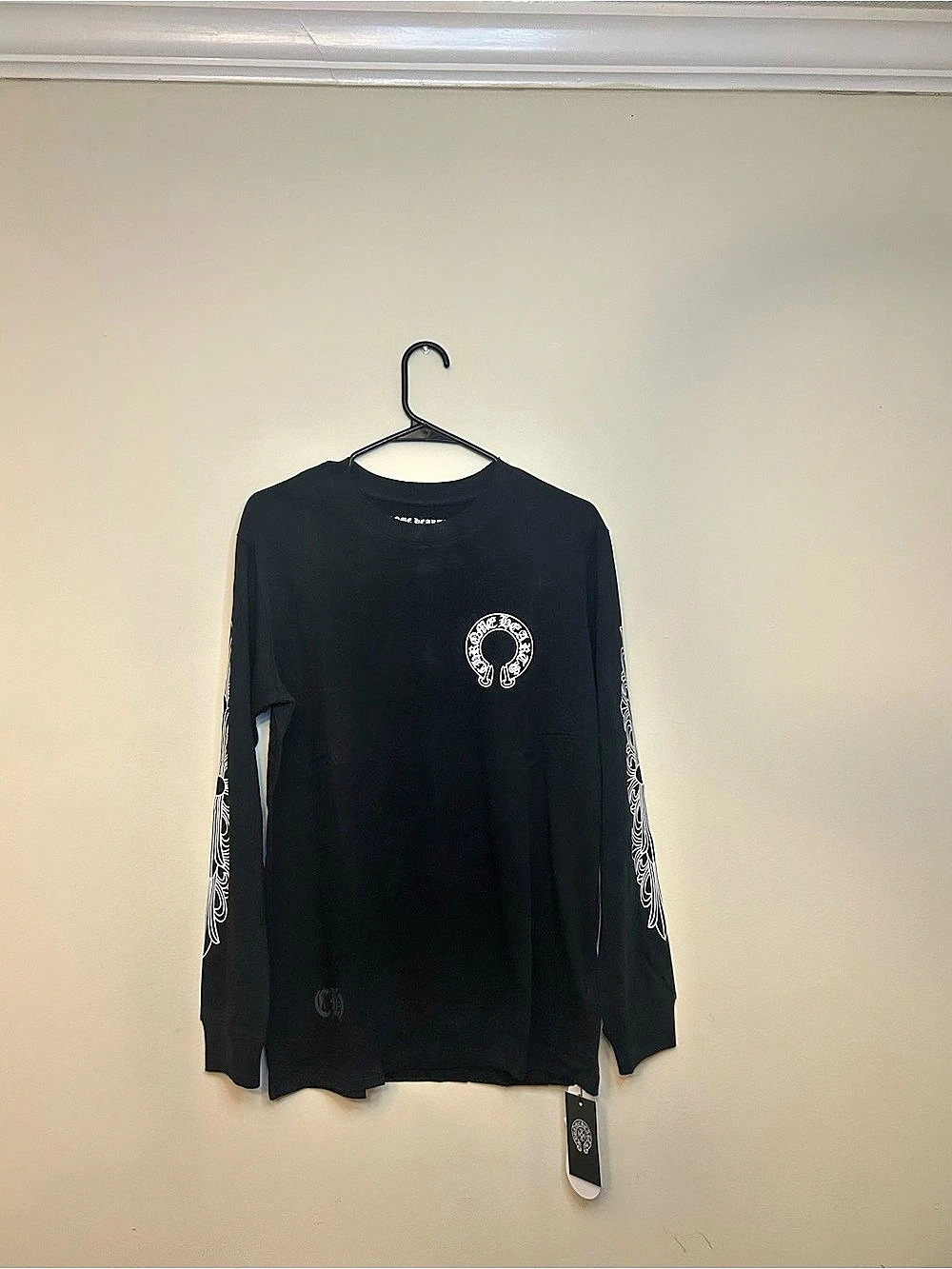 Chrome Hearts USA Horseshoe Long-Sleeve T-Shirt Black